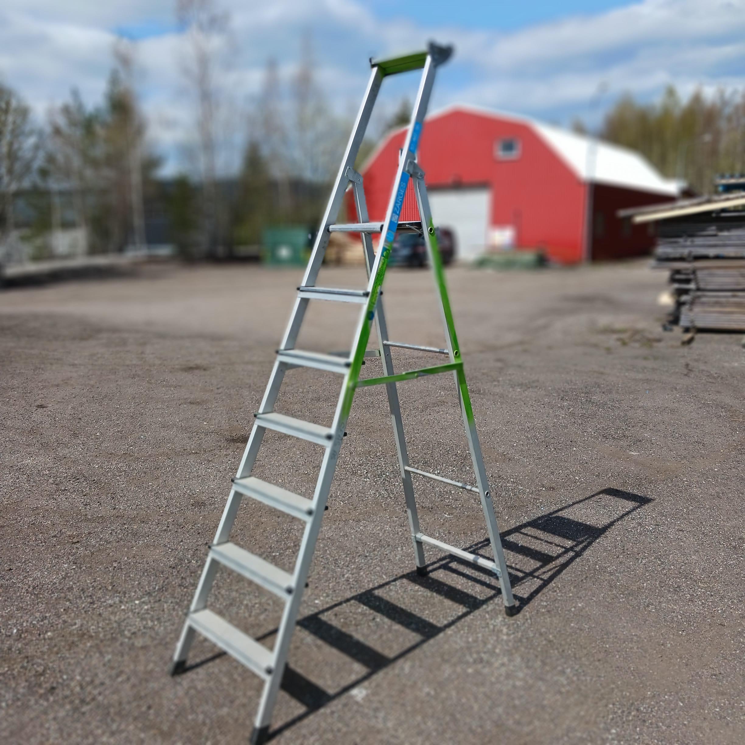 Gardintrapp Zarges (godkjent) 7-trinn med topptrau